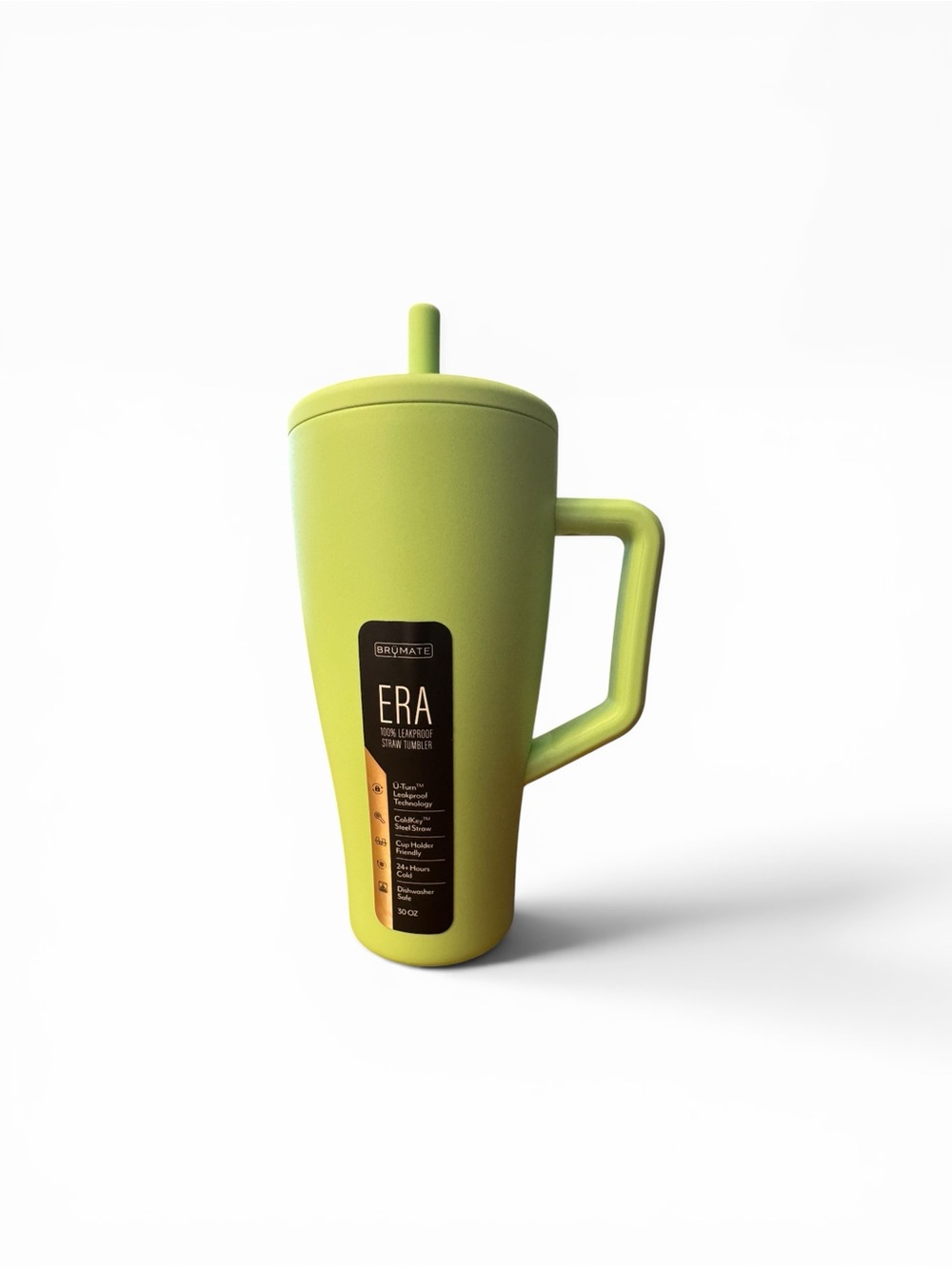 Brumate ERA 30 oz Travel Tumbler in Lime Green with Handle